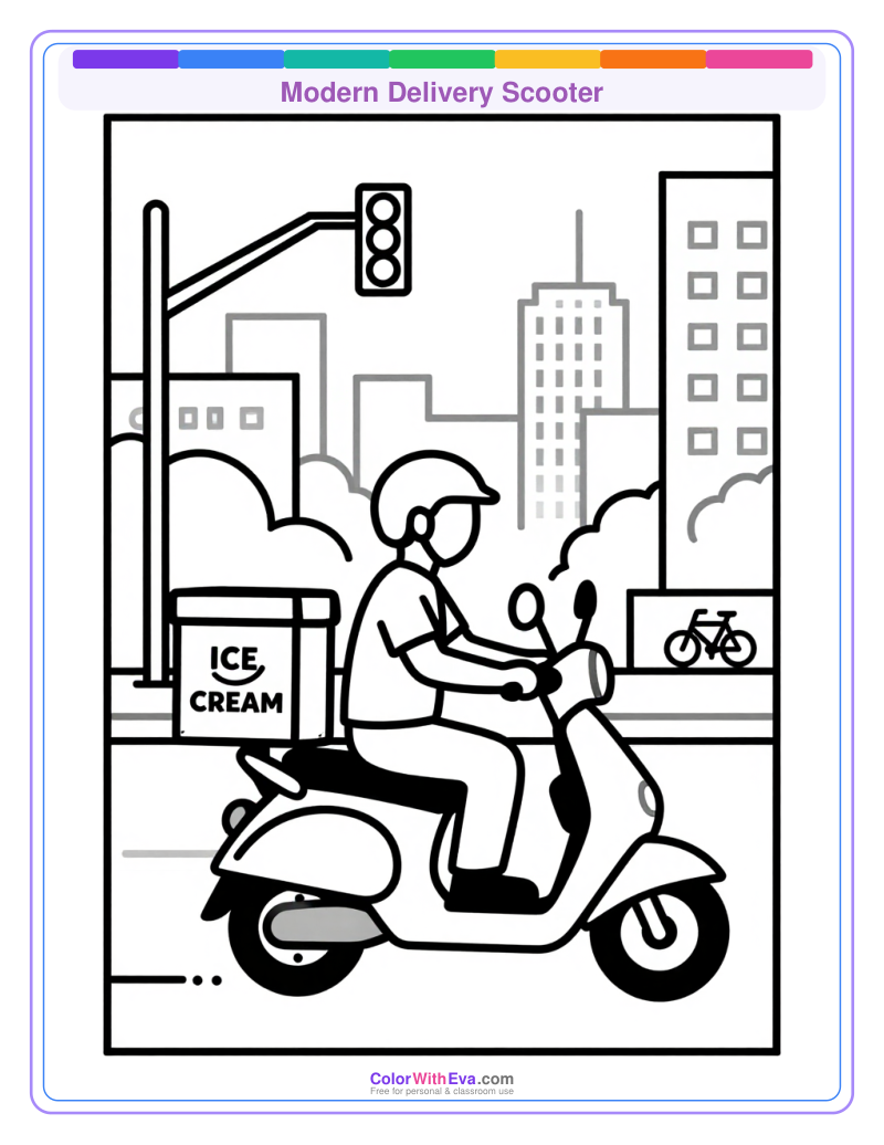 Modern Delivery Scooter preview