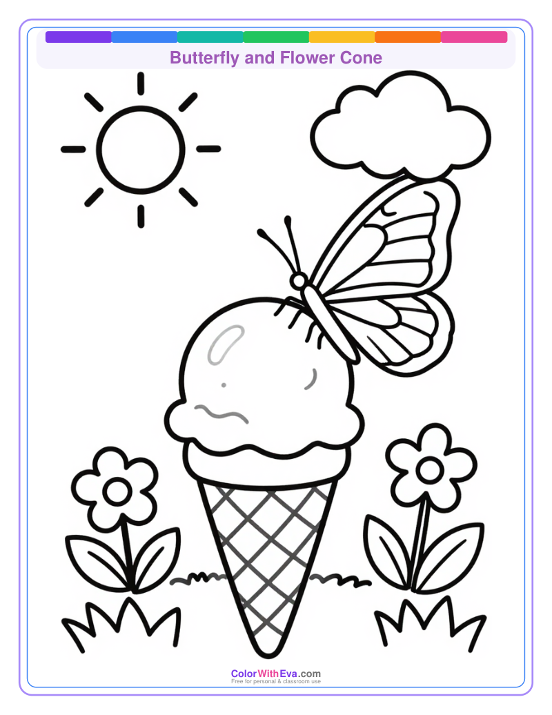 Butterfly and Flower Cone preview