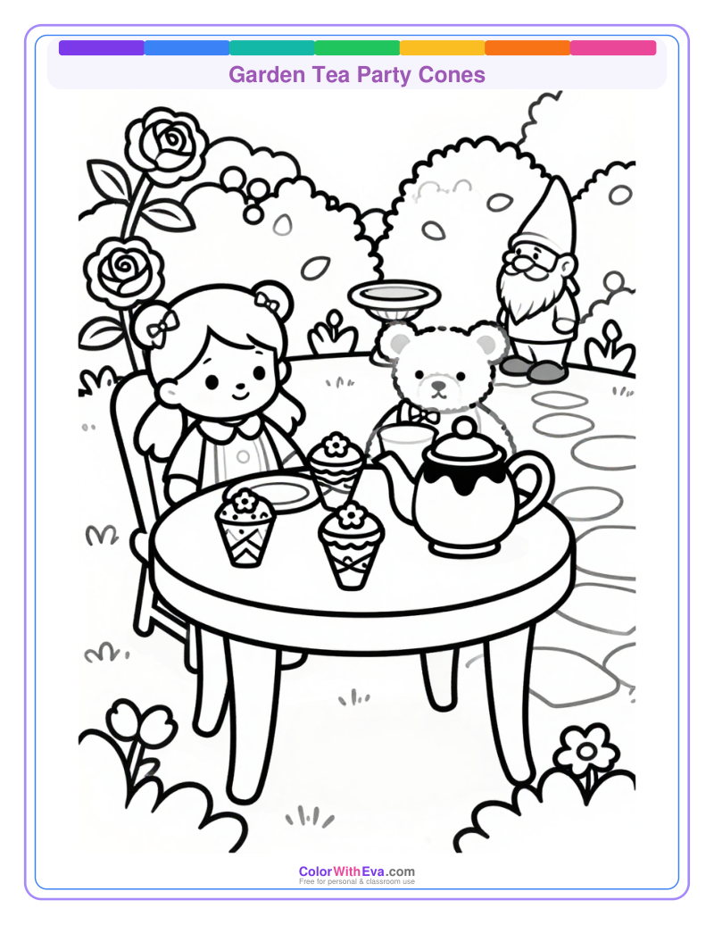 Garden Tea Party Cones preview