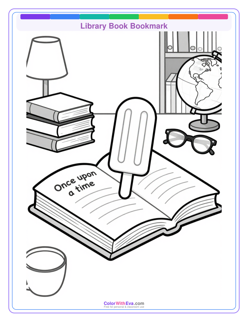 Library Book Bookmark preview
