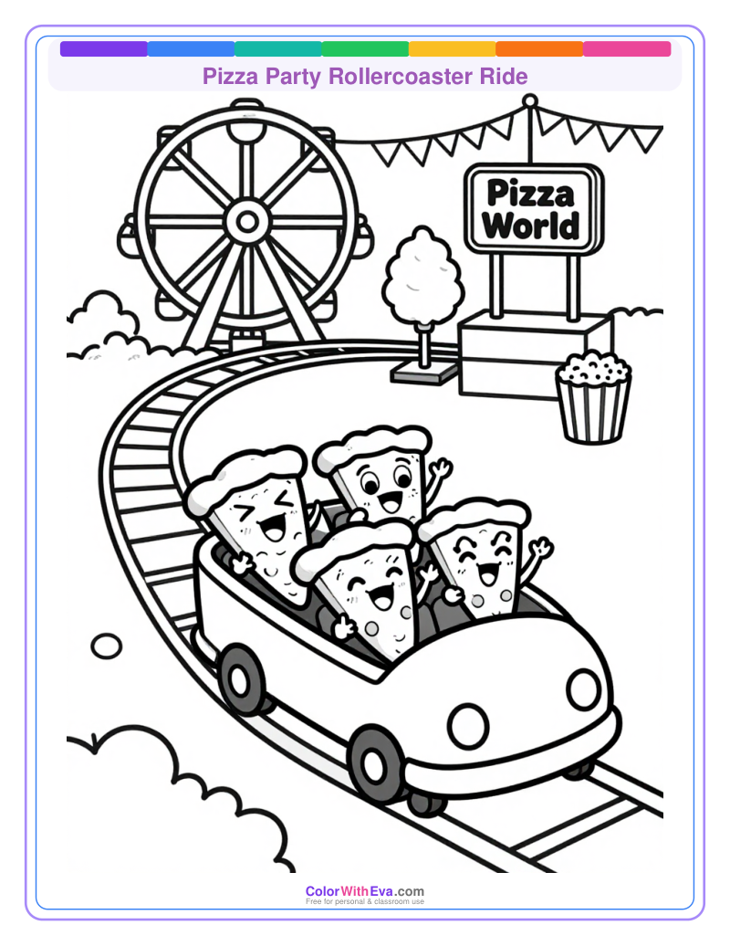 Pizza Party Rollercoaster Ride preview