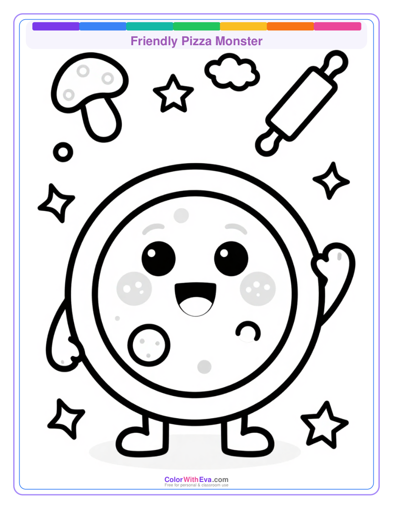 Friendly Pizza Monster preview