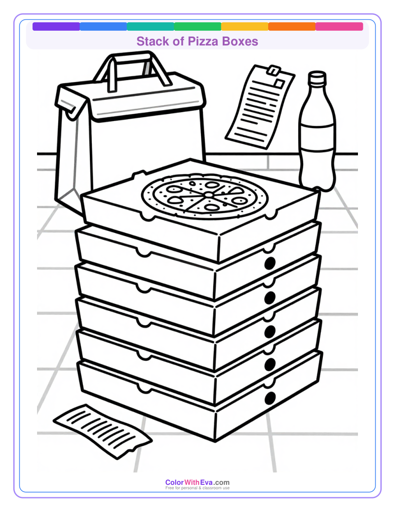 Stack of Pizza Boxes preview