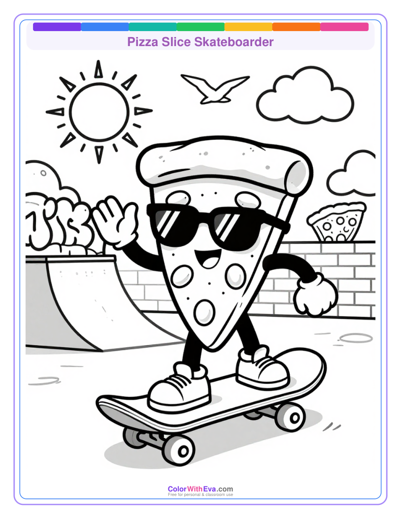 Pizza Slice Skateboarder preview