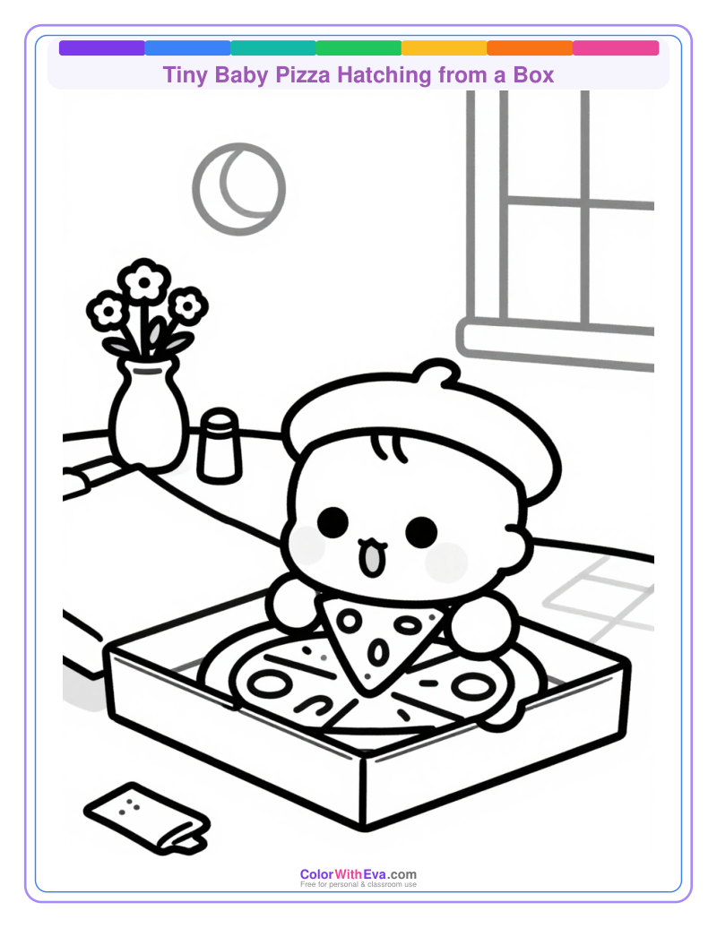 Tiny Baby Pizza Hatching from a Box thumbnail