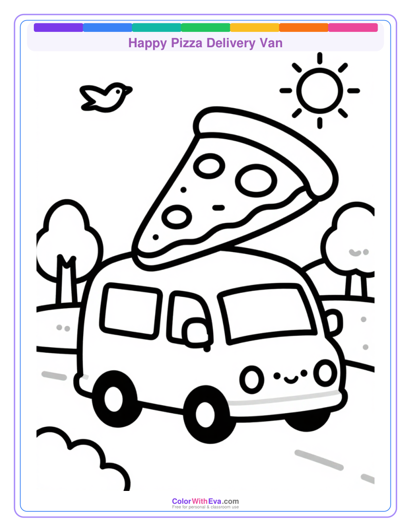 Happy Pizza Delivery Van preview