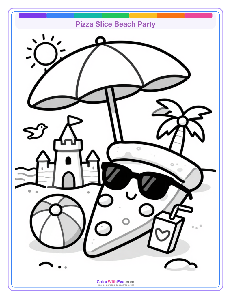 Pizza Slice Beach Party preview
