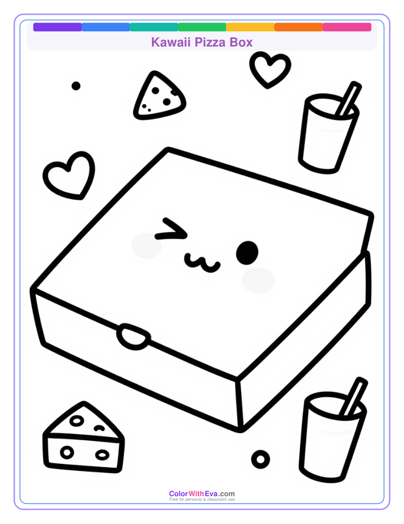 Kawaii Pizza Box preview