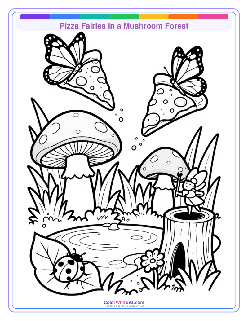Pizza Fairies in a Mushroom Forest thumbnail