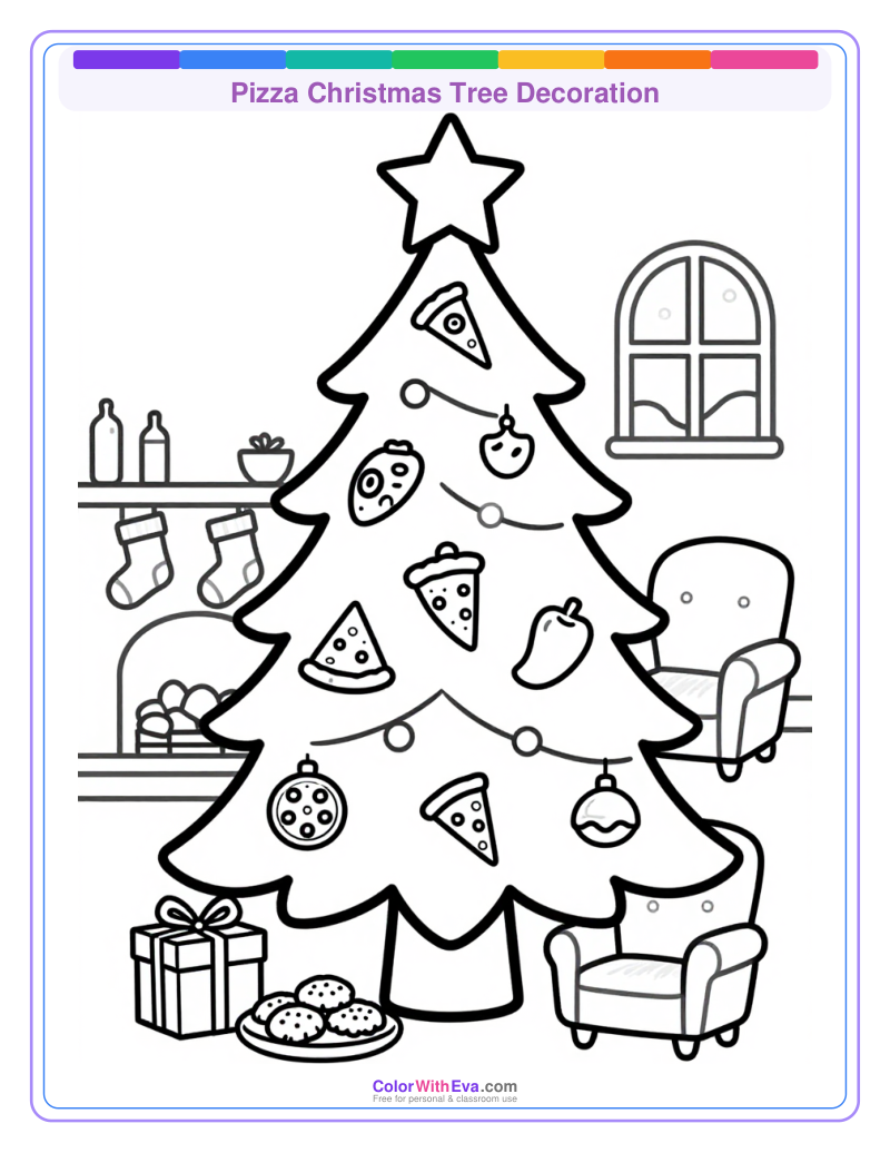 Pizza Christmas Tree Decoration thumbnail