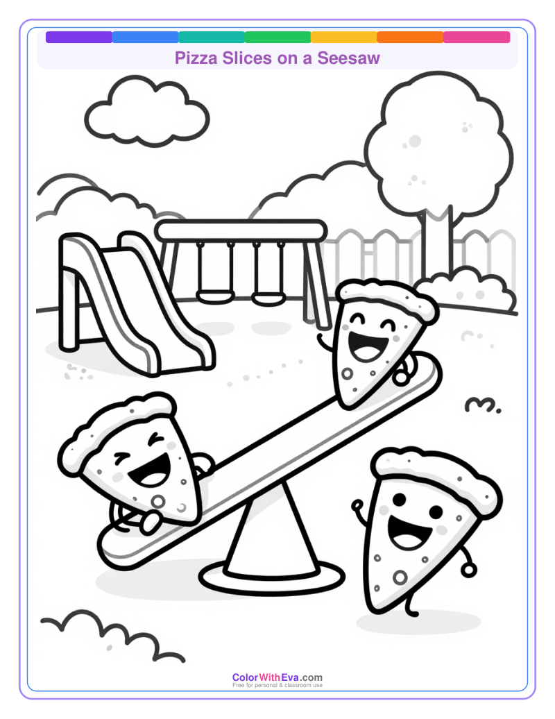Pizza Slices on a Seesaw thumbnail