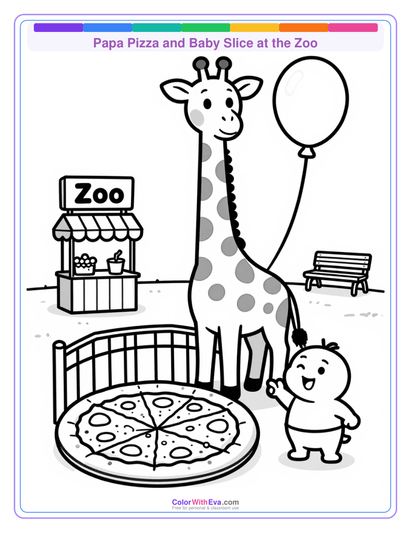 Papa Pizza and Baby Slice at the Zoo thumbnail