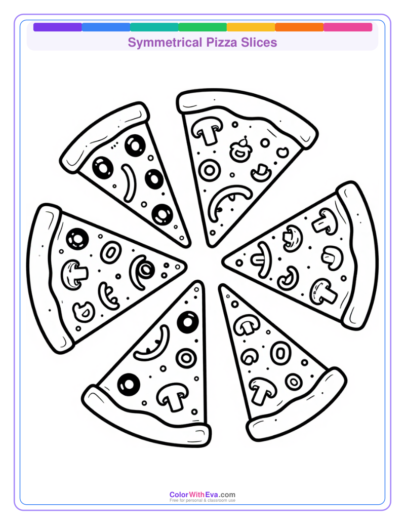 Symmetrical Pizza Slices preview