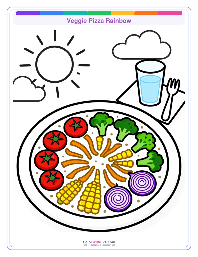 Veggie Pizza Rainbow preview