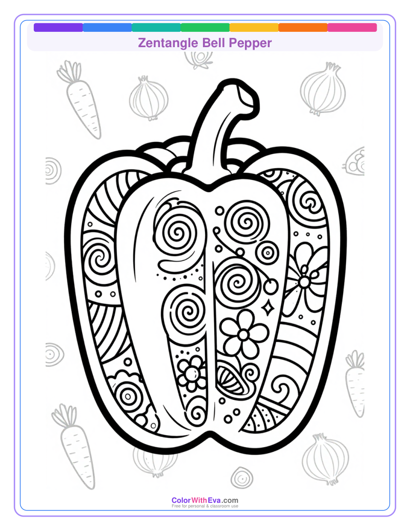 Zentangle Bell Pepper thumbnail