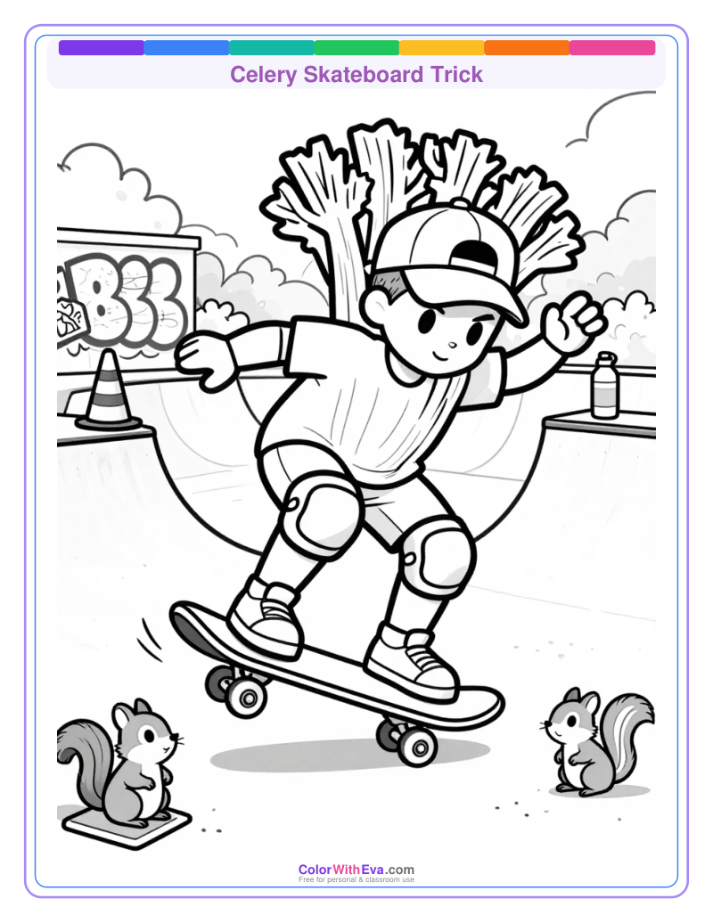 Celery Skateboard Trick thumbnail