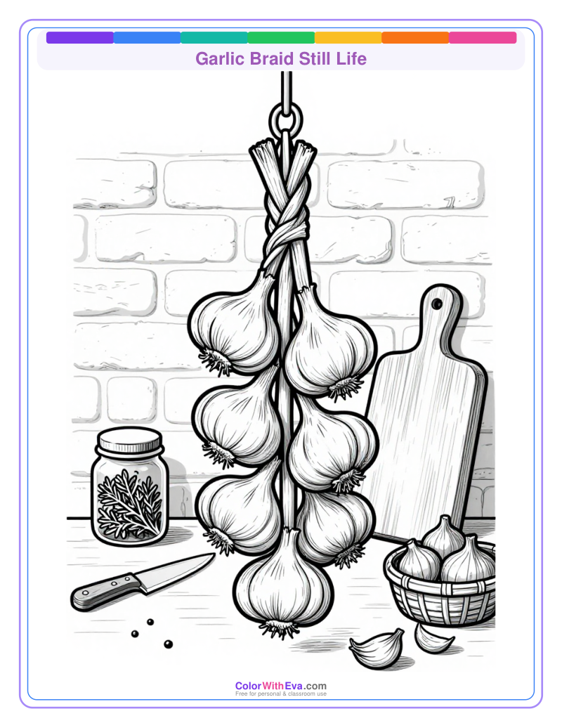Garlic Braid Still Life preview