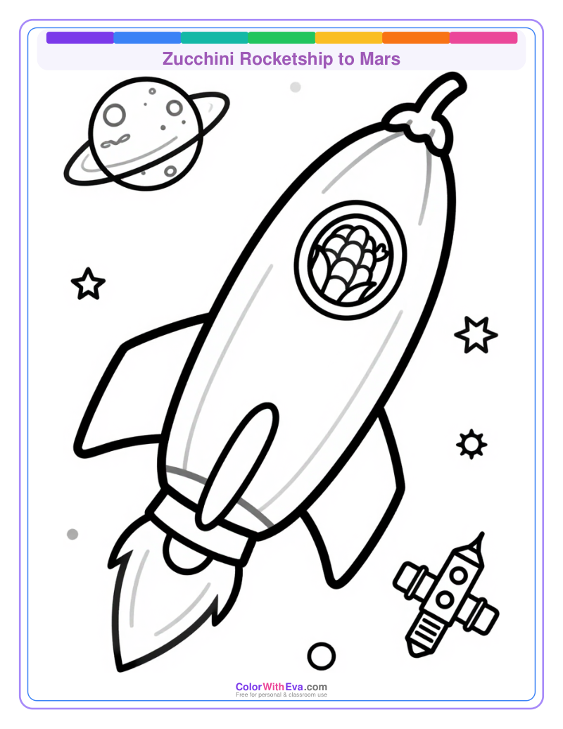 Zucchini Rocketship to Mars thumbnail