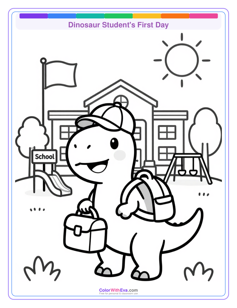 Dinosaur Student's First Day thumbnail