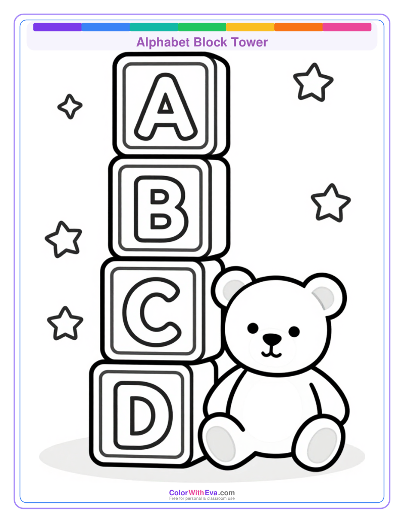 Alphabet Block Tower preview