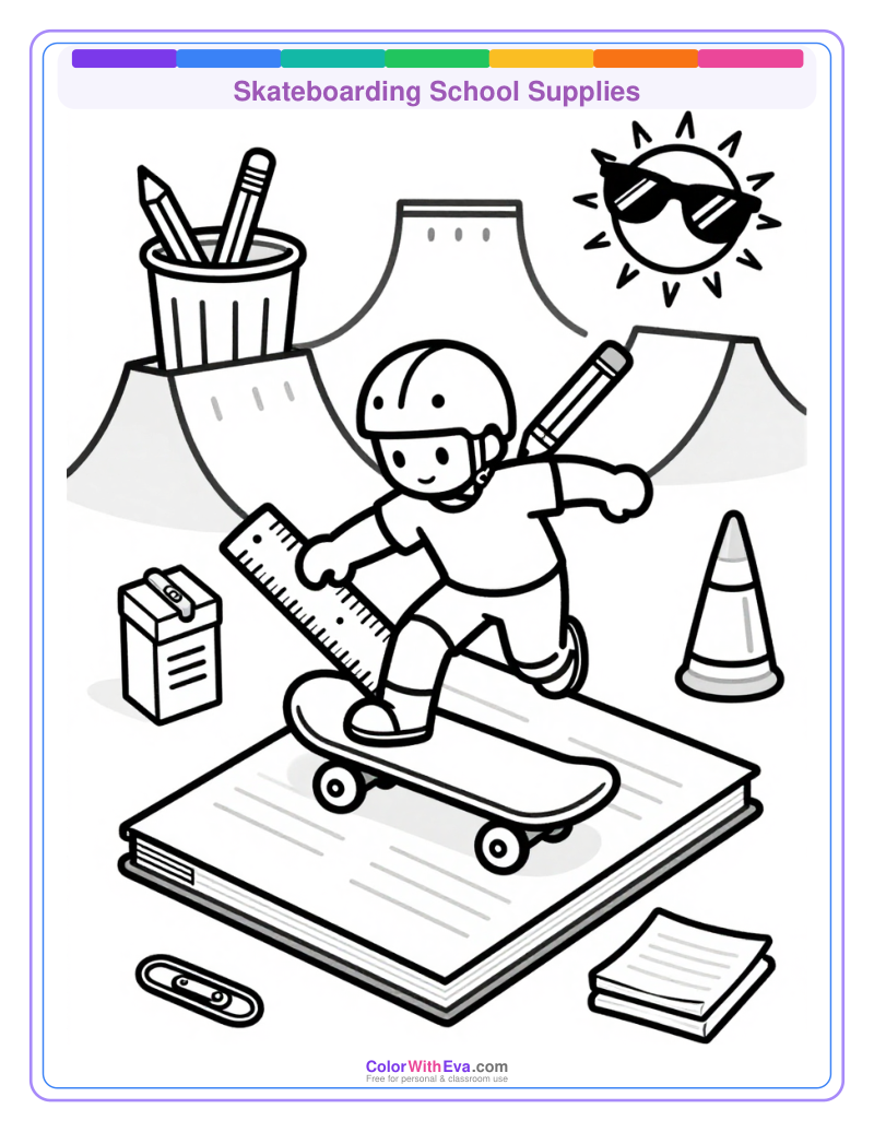 Skateboarding School Supplies thumbnail