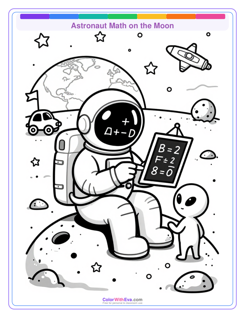 Astronaut Math on the Moon thumbnail