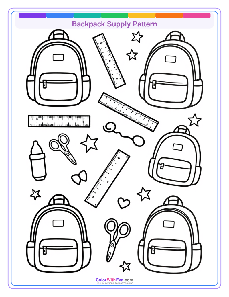 Backpack Supply Pattern preview