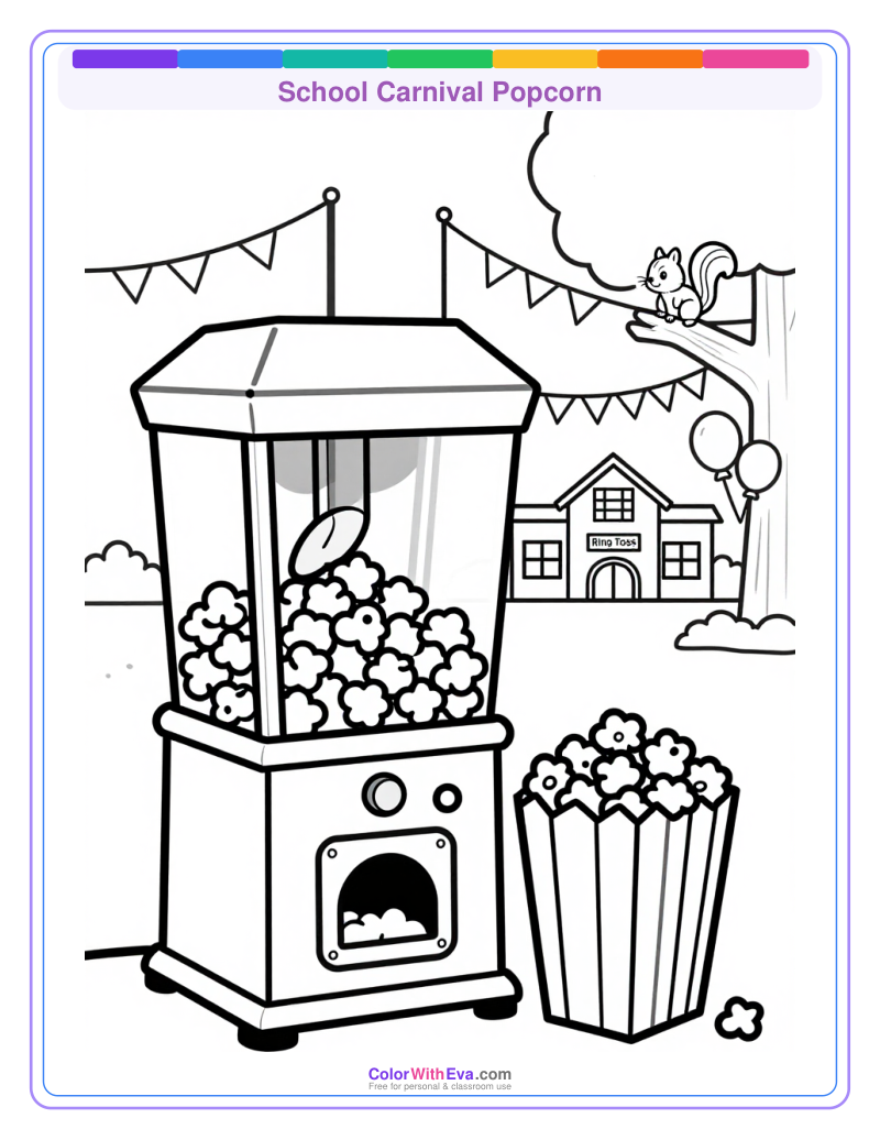 School Carnival Popcorn preview