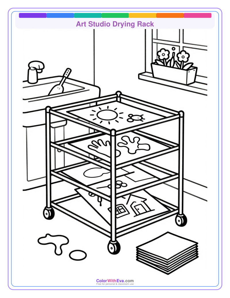 Art Studio Drying Rack preview
