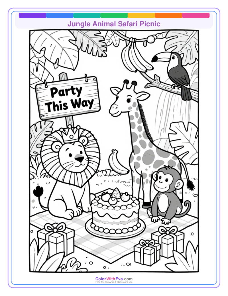 Jungle Animal Safari Picnic thumbnail