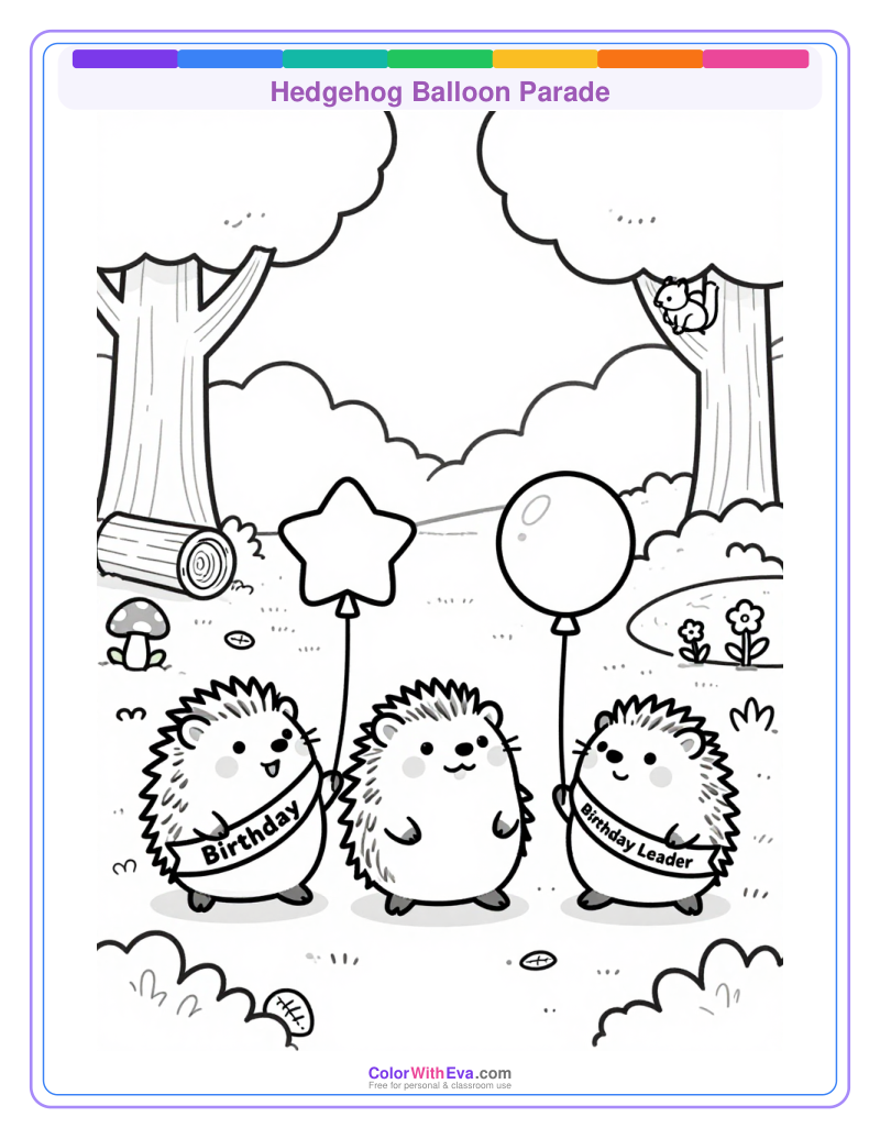 Hedgehog Balloon Parade thumbnail