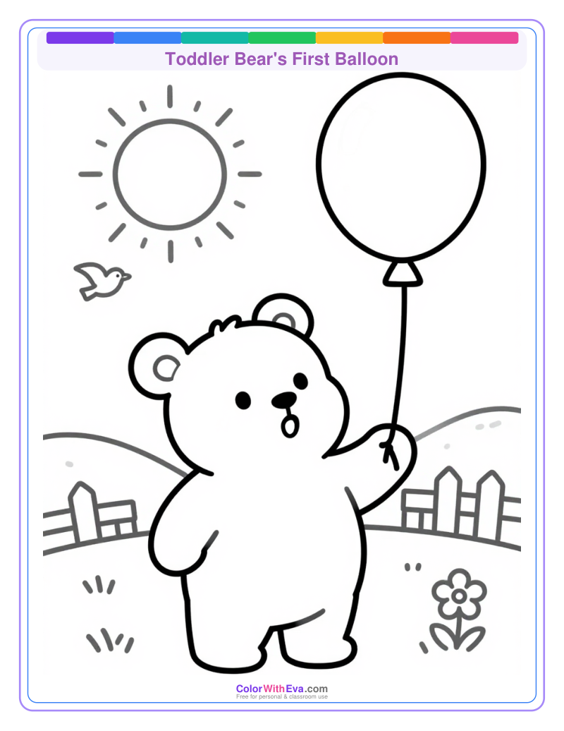 Toddler Bear's First Balloon thumbnail