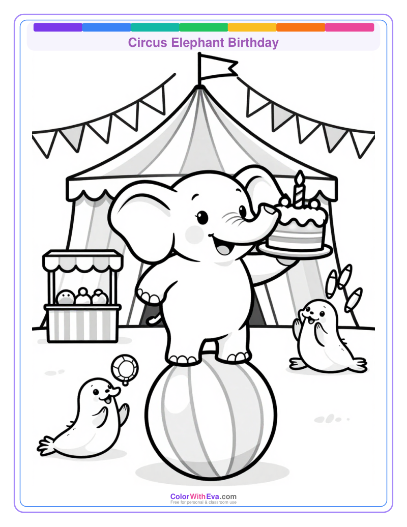 Circus Elephant Birthday thumbnail