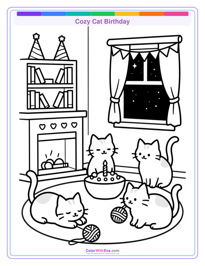Cozy Cat Birthday preview