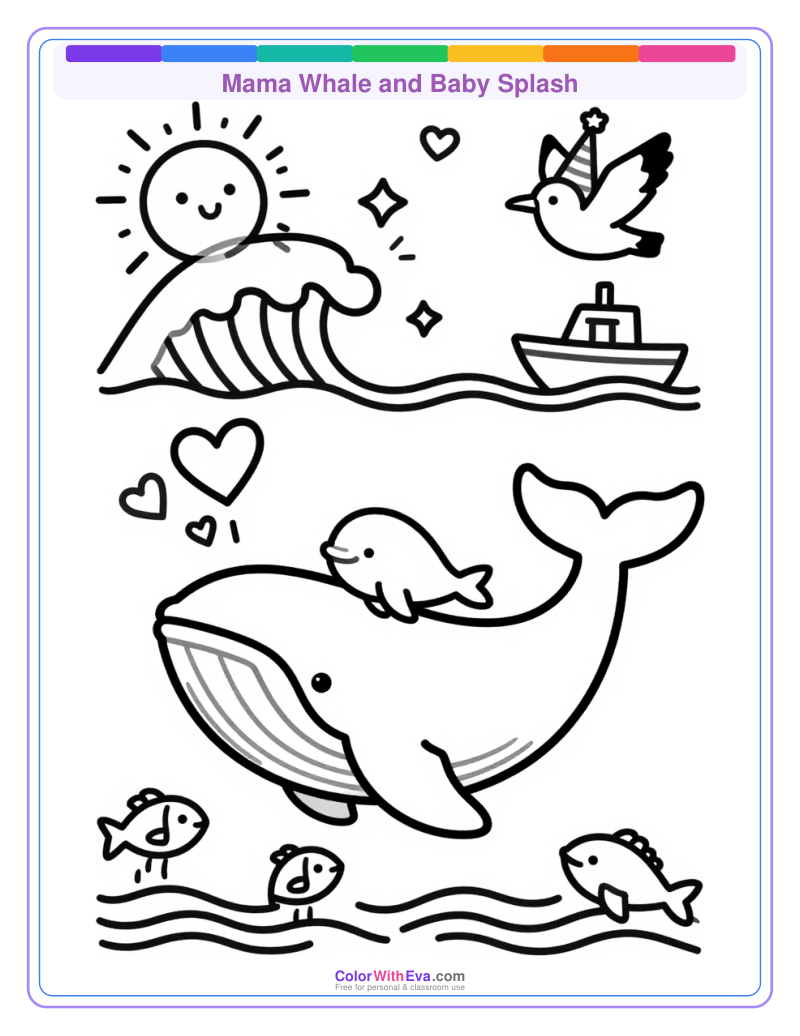 Mama Whale and Baby Splash thumbnail