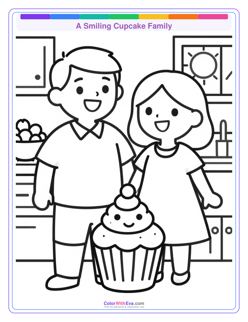 A Smiling Cupcake Family preview