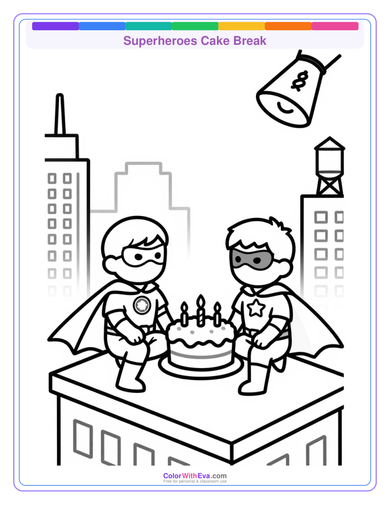 Superheroes Cake Break preview