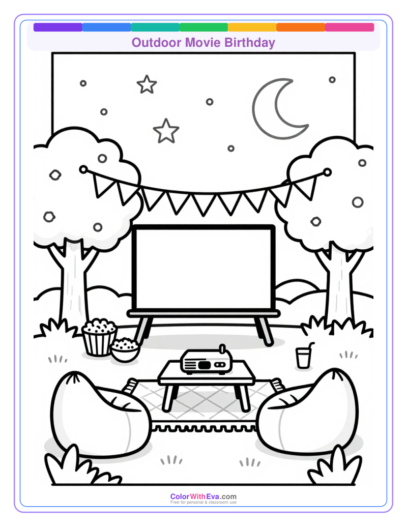 Outdoor Movie Birthday preview