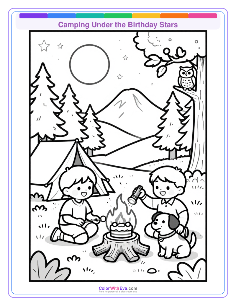 Camping Under the Birthday Stars thumbnail