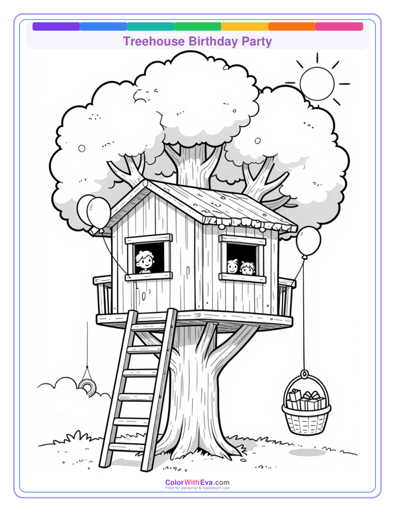 Treehouse Birthday Party preview