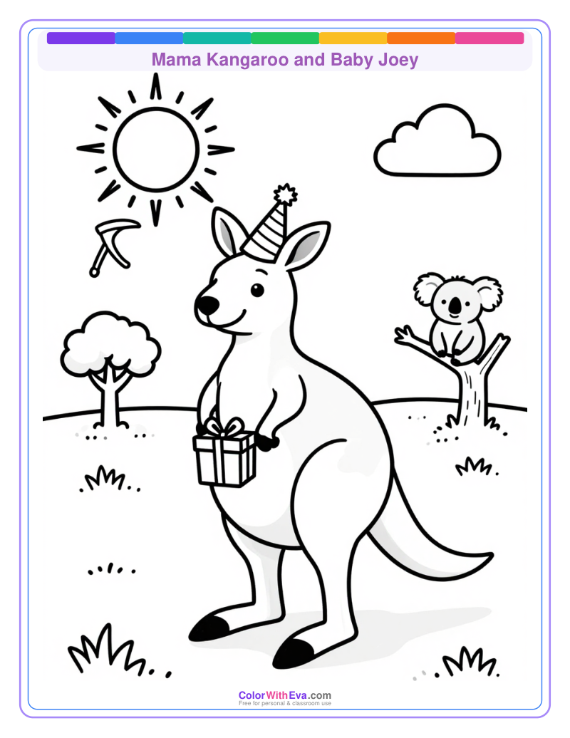 Mama Kangaroo and Baby Joey thumbnail