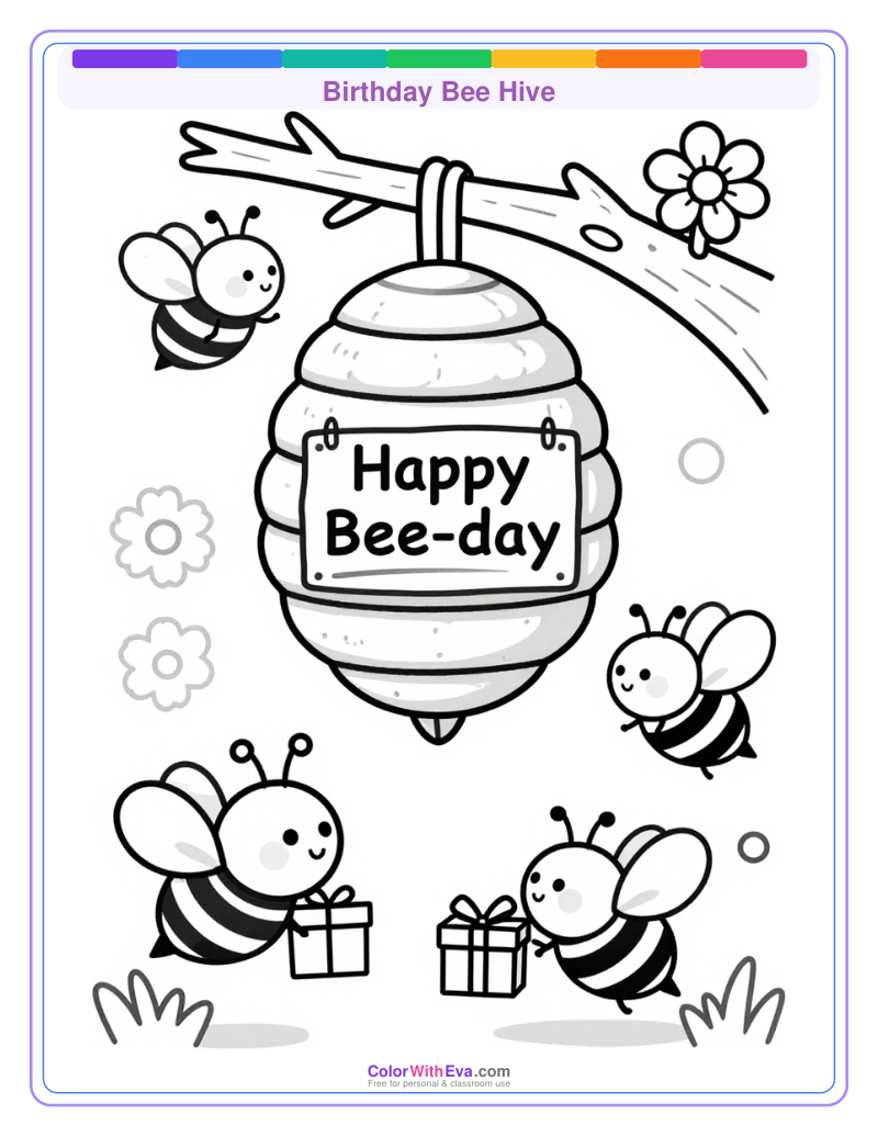 Birthday Bee Hive preview