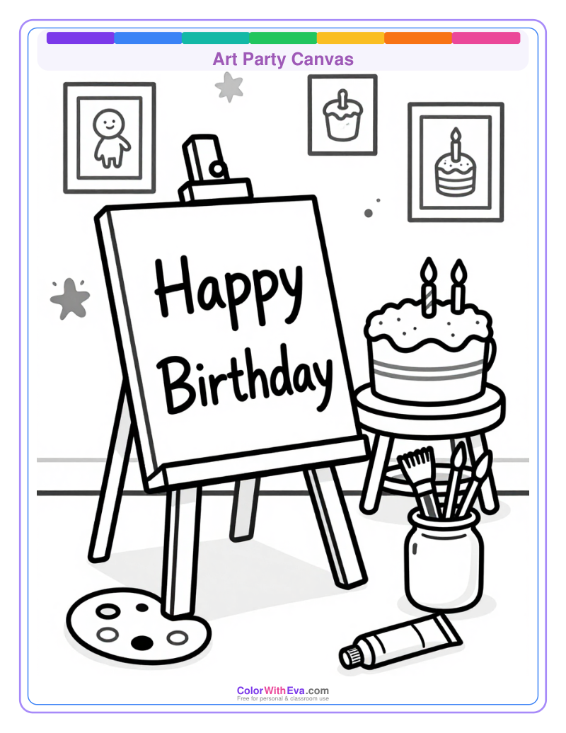 Art Party Canvas preview