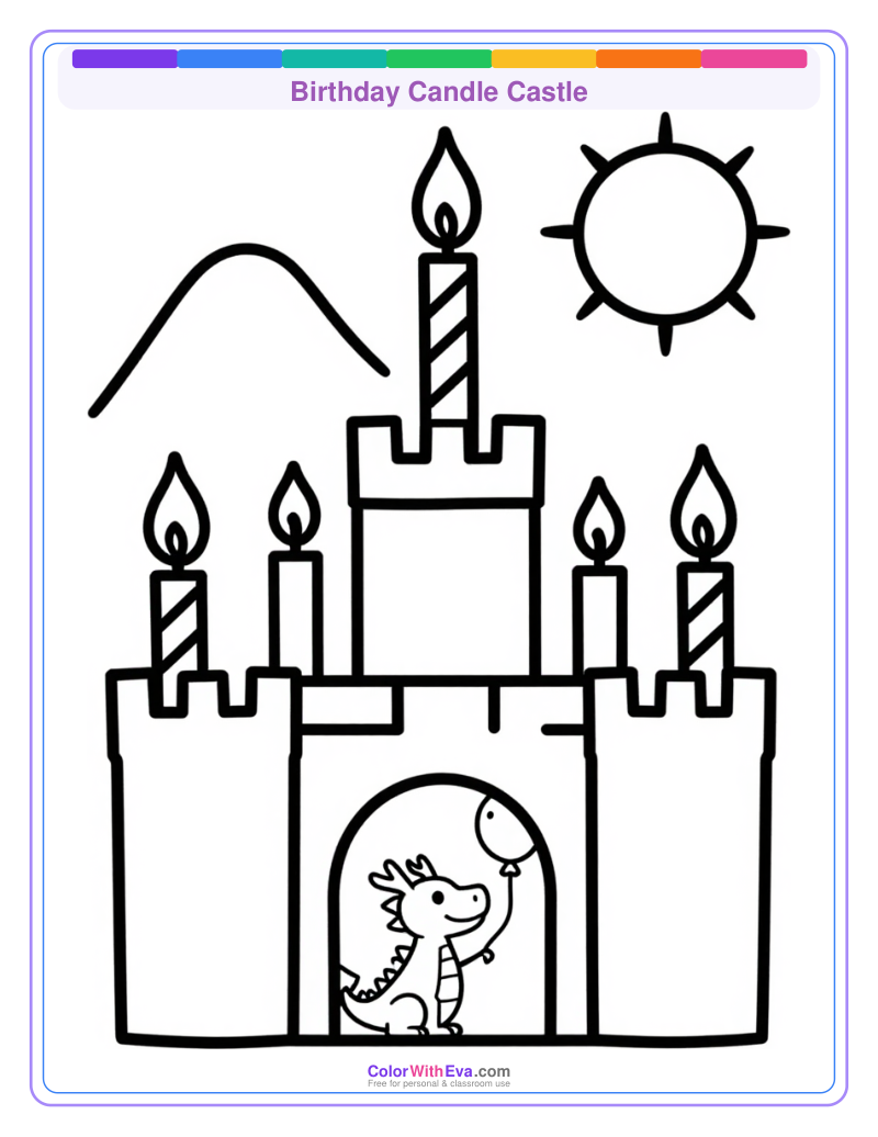 Birthday Candle Castle preview