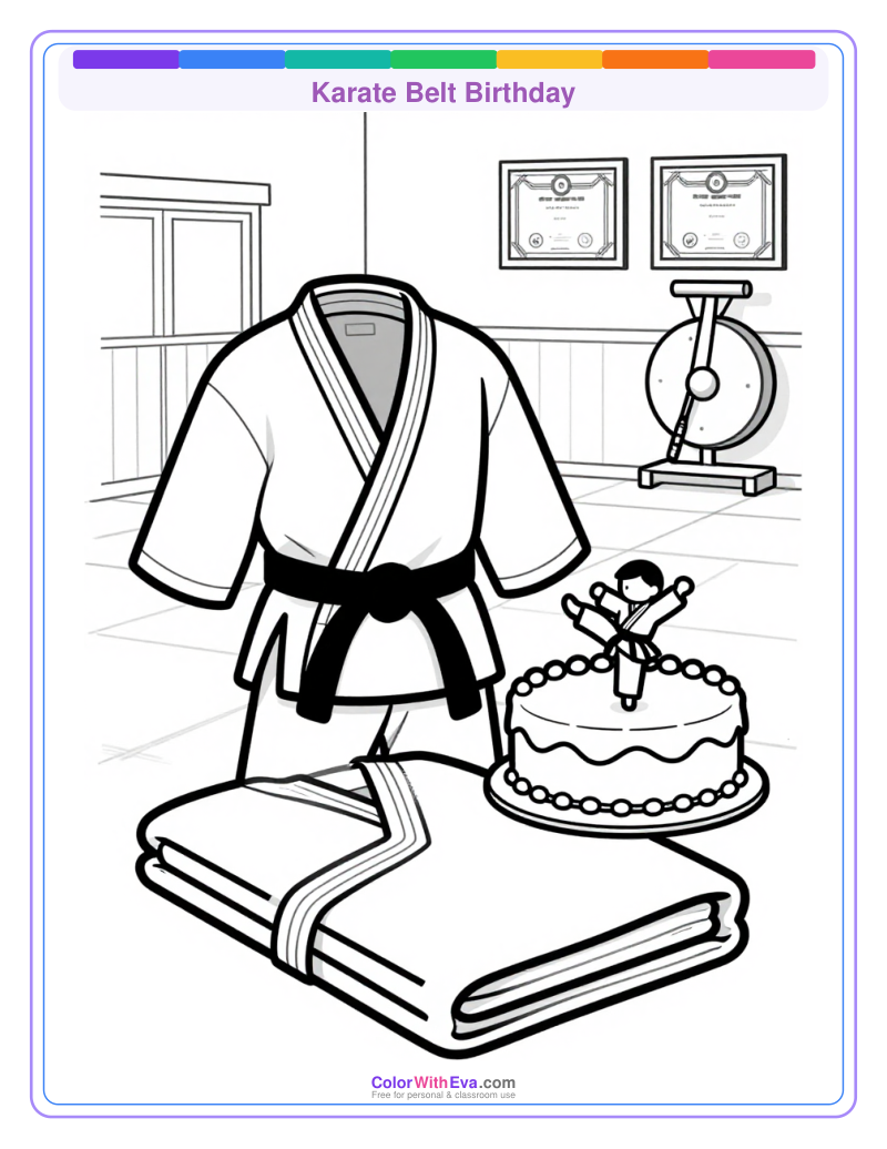 Karate Belt Birthday preview