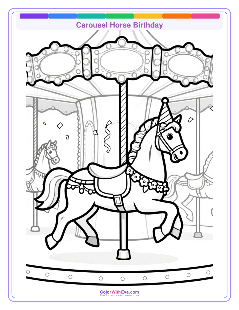 Carousel Horse Birthday preview