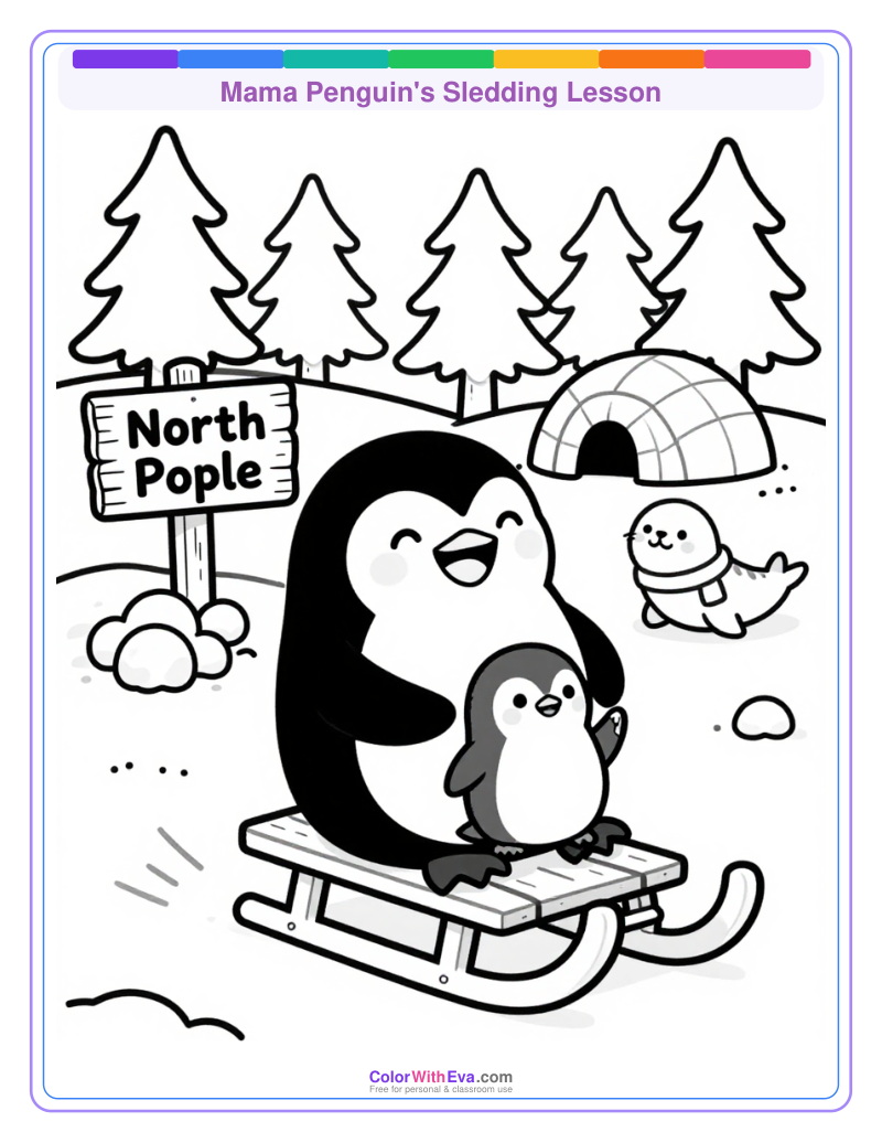 Mama Penguin's Sledding Lesson thumbnail