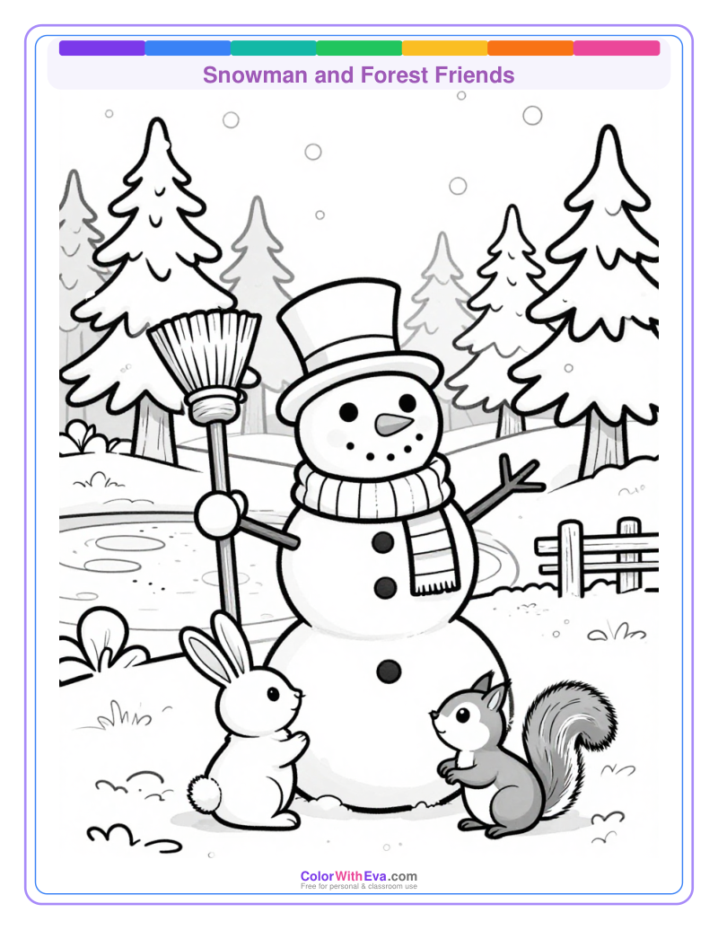 Snowman and Forest Friends preview