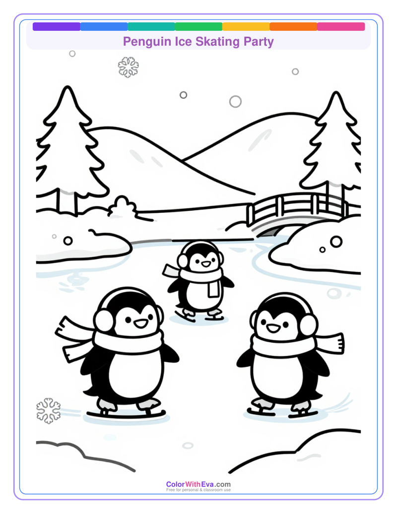 Penguin Ice Skating Party preview