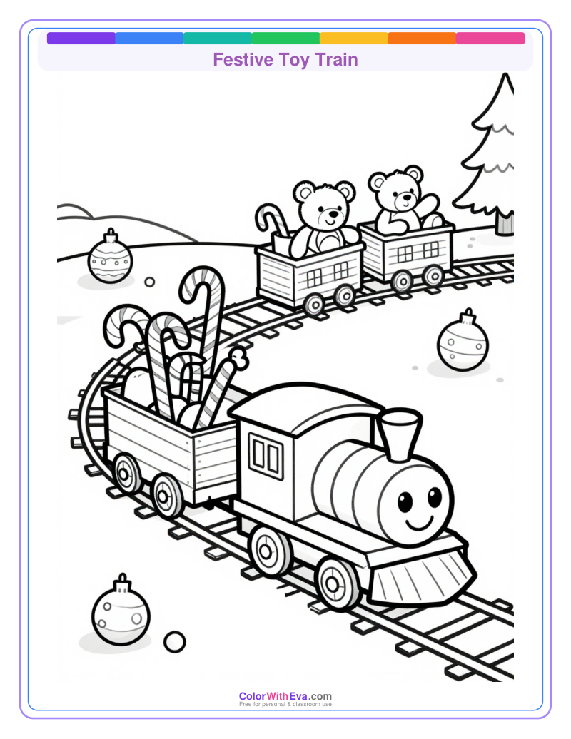Festive Toy Train preview